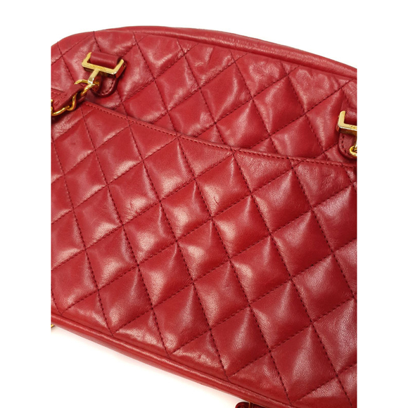 Chanel Matelasse Chain Shoulder Bag Red - Picture 7 of 9